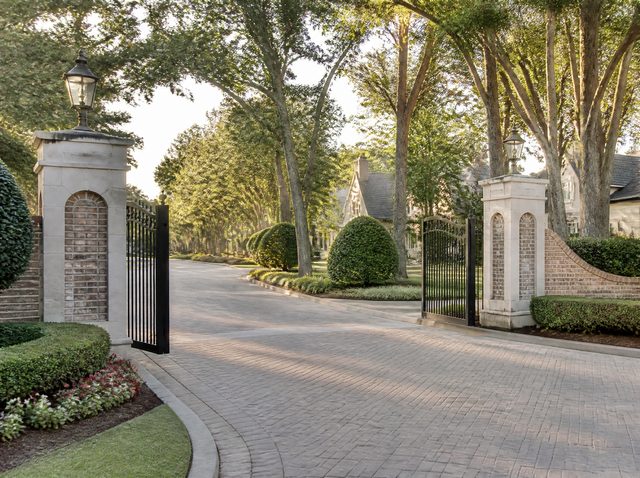Gated community entrance