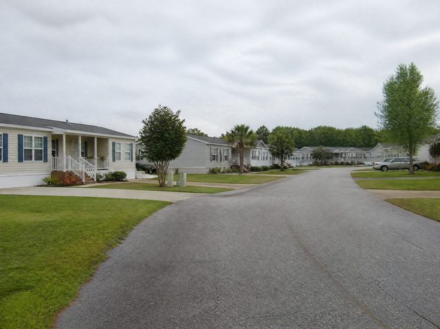 Manufactured home community street